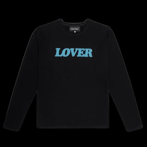 Bianca Chandon Lover Longsleeve T-Shirt Black/Baby Blue