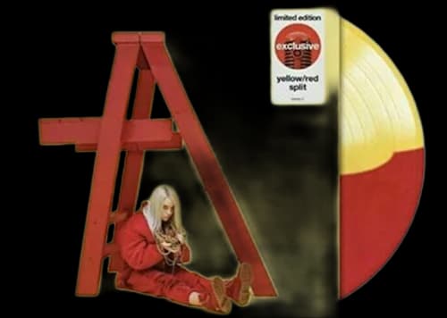 Billie Eilish Dont Smile At Me Limited Edition LP Vinyl Yellow & Red Split