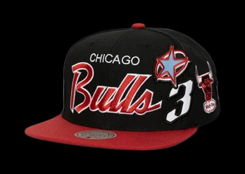Billie Eilish x Mitchell & Ness Chicago Bulls NBA B.E. Patch Snapback Black