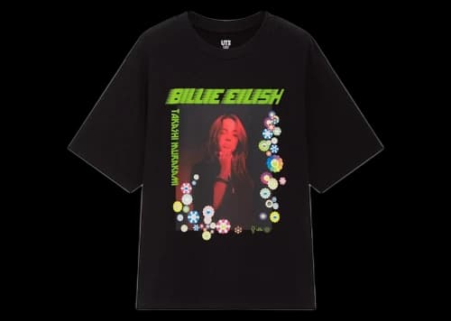 Billie Eilish x Takashi Murakami x Uniqlo Photo Tee (Asia Sizing) Black