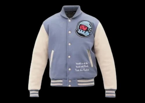 Billionaire Boys Club Cafeteria Varsity Jacket Blue/Off White