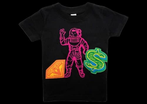 Billionaire Boys Club Little Kids Billio Astro Knit Tee Black