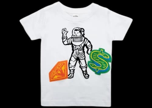 Billionaire Boys Club Little Kids Billio Astro Knit Tee White