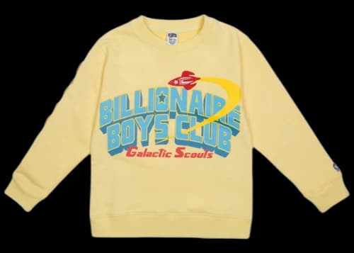 Billionaire Boys Club Little Kids Honor Crew Sweater Yellow