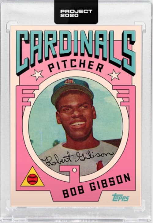 Bob Gibson 1959 Topps Project 2020 Grotesk Artist Proof /20 #7