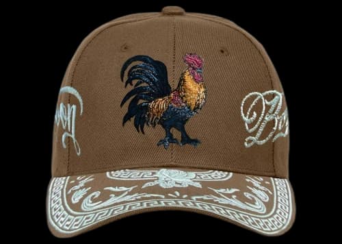 Born X Raised x Mister Cartoon Gallo Snapback Hat Brown