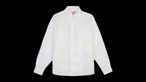 Brain Dead Brooks Brothers California Patchwork Oxford Button Up Shirt White/Multi