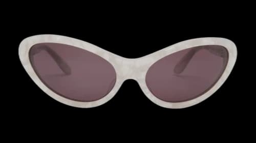 Brain Dead Bug Post Modern Primitive Eye Protection Sunglasses Silver Pearl