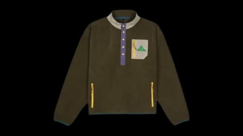 Brain Dead Equipment Ripstop Pullover Fleece Jacket Olive