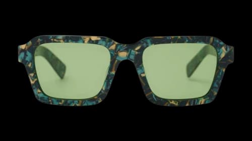 Brain Dead Staunton Post Modern Primitive Eye Protection Sunglasses Granite/Green