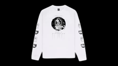 Brain Dead x Death Stranding Long Sleeve T-Shirt White