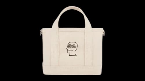 Brain Dead x Steele Logohead Canvas Mini Tote Natural