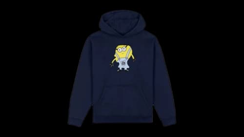 Brain Dead x Universal Parks Minions Logohead Hoodie Navy