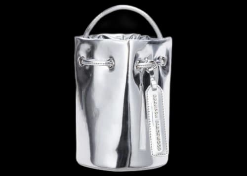 Brandon Blackwood Kamal Bucket Bag Chrome Mirror