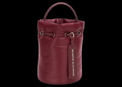 Brandon Blackwood Kamal Bucket Bag Puffer Oxblood