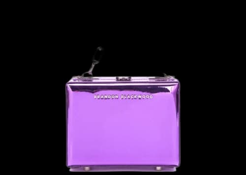 Brandon Blackwood Mini Kendrick Trunk Purple Metallic Mirror