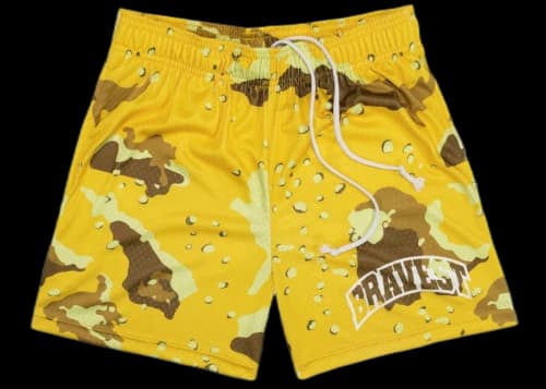 Bravest Studios Camo Shorts Yellow
