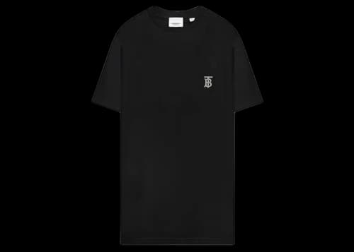Burberry Logo Embroidered T-shirt Black