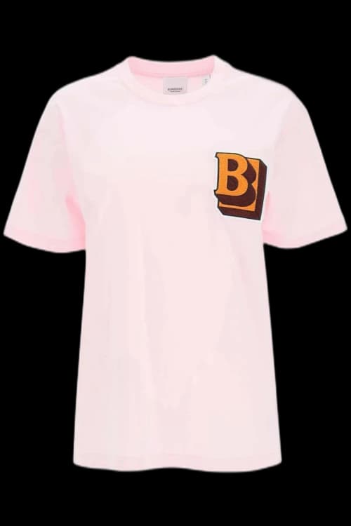 Burberry Women's Oversized Tucson Print T-shirt Pink
