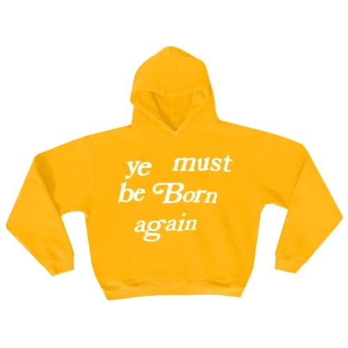 Cactus Plant Flea Market Born Again Hooded Sweatshirt Yellow