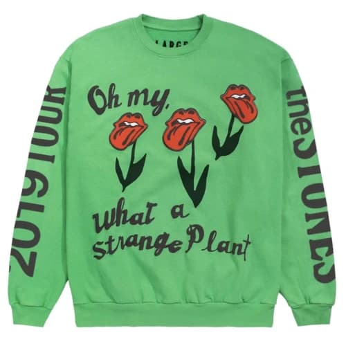 Cactus Plant Flea Market Rolling Stones 2019 Tour Crewneck Green