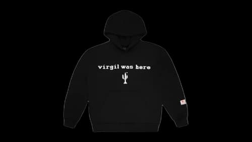 Cactus Plant Flea Market VAA CPFM Virgil Was Here Hooded Sweatshirt Black