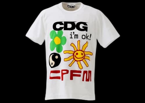 Cactus Plant Flea Market x CDG I'm Okay T-shirt White