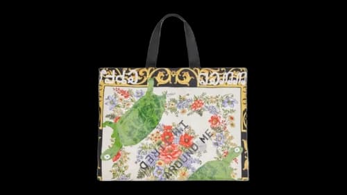 Cactus Plant Flea Market x Junya Watanabe CPFM Silk Print A Tote Bag Multicolor