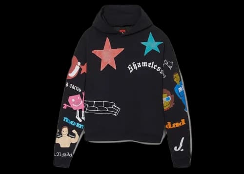 Cactus Plant Flea Market x Marc Jacobs Tattoo Hooded Pullover Sweatshirt Black