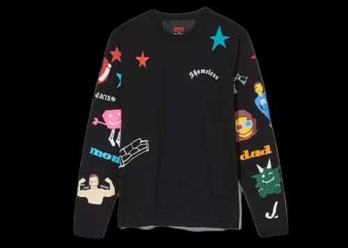 Cactus Plant Flea Market x Marc Jacobs Tattoo Longsleeve T-Shirt Black