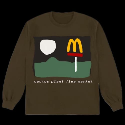 Cactus Plant Flea Market x McDonald's 24/7 Long Sleeve T-shirt Clove