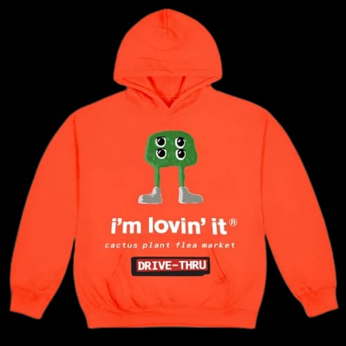 Cactus Plant Flea Market x McDonald's Fry Guy Hoodie Bright Orange