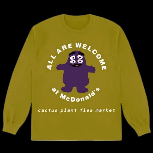 Cactus Plant Flea Market x McDonald's Grimace Long Sleeve T-shirt Pickle