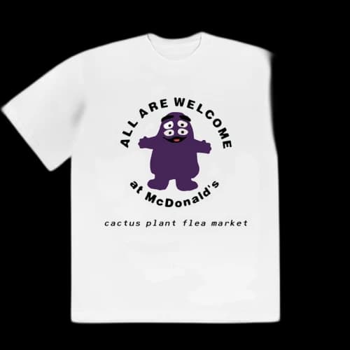 Cactus Plant Flea Market x McDonald's Grimace T-shirt White