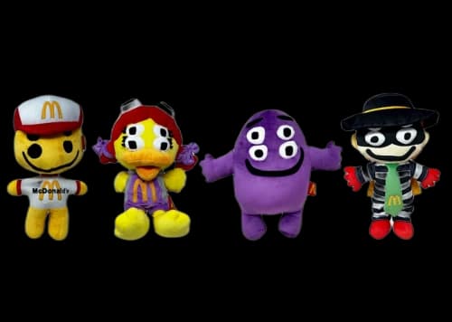 Cactus Plant Flea Market x McDonald's Hamburglar Grimace Birdle The Early Bird Cactus Buddy Set of 4 Plush