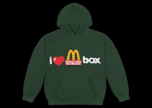 Cactus Plant Flea Market x Mcdonalds We Love 2 C U Hoodie (F&F) Green