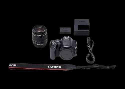 Canon EOS 250D Rebel SL3 DSLR Camera / 18-55mm Lens / Creative Filter Set / EOS Camera Bag / Sandisk Ultra 64GB Card Bundle 3453C002AA_EDI_3STX