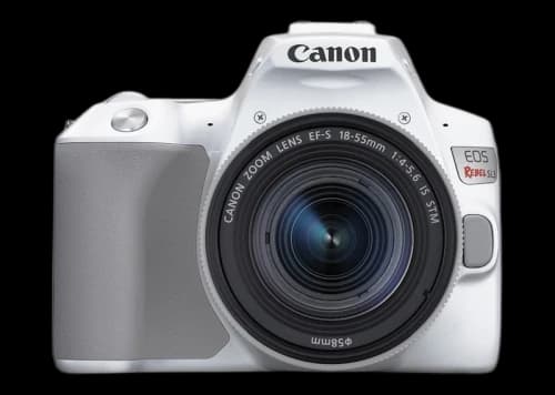 Canon EOS Rebel SL3 DSLR 24.1MP 4K Video Camera + EF-S 18-55mm IS STM Lens 3457C001 White
