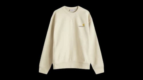 Carhartt WIP American Script Sweatshirt Fleur De Sel