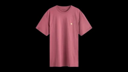 Carhartt WIP Chase T-shirt Dusty Fuchsia/Gold