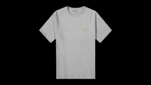 Carhartt WIP Chase T-shirt Grey Heather/Gold