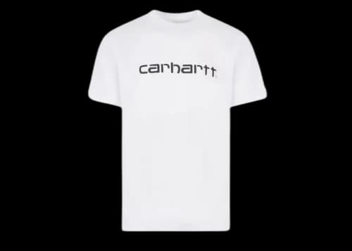 Carhartt WIP Frontal Logo Mens Cotton T-shirt White