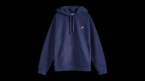 Carhartt WIP Hooded American Script Crew Sweatshirt Air Force Blue
