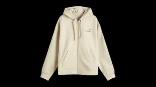 Carhartt WIP Hooded American Script Jacket Fleur De Sel