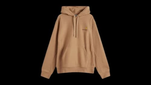 Carhartt WIP Hooded American Script Sweatshirt Peanut