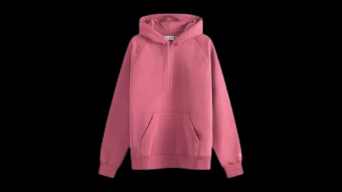 Carhartt WIP Hooded Chase Crew Sweatshirt Dusty Fuchsia/Gold