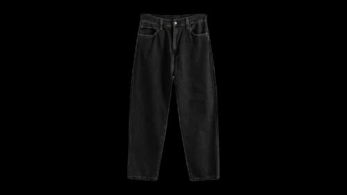 Carhartt WIP Landon Loose Tapered Jeans Black Stone Washed