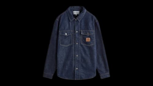 Carhartt WIP Lincoln Denim Shirt Jacket Blue Rinsed