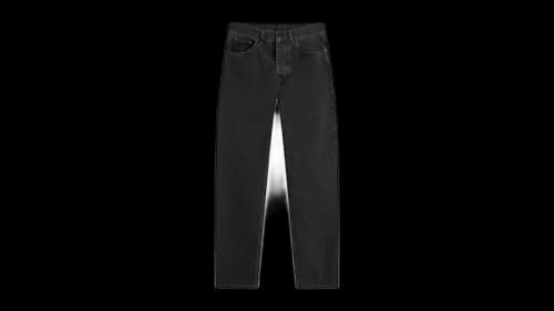 Carhartt WIP Newel Relaxed Tapered Jeans Black Stone Washed