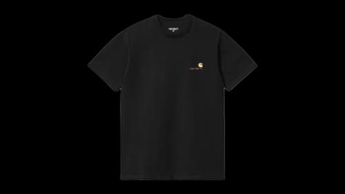 Carhartt WIP S/S American Script Logo T-Shirt Black
